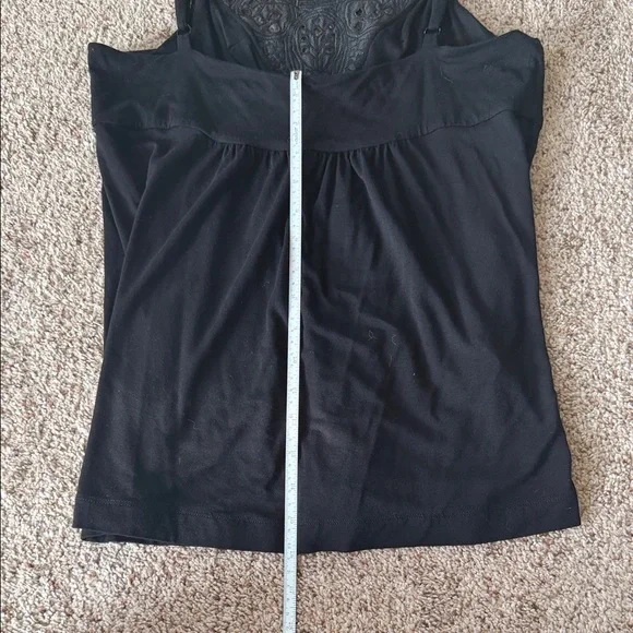 BCBGMaxAzria Black Lace Accent Tank Top - Picture 8 of 9